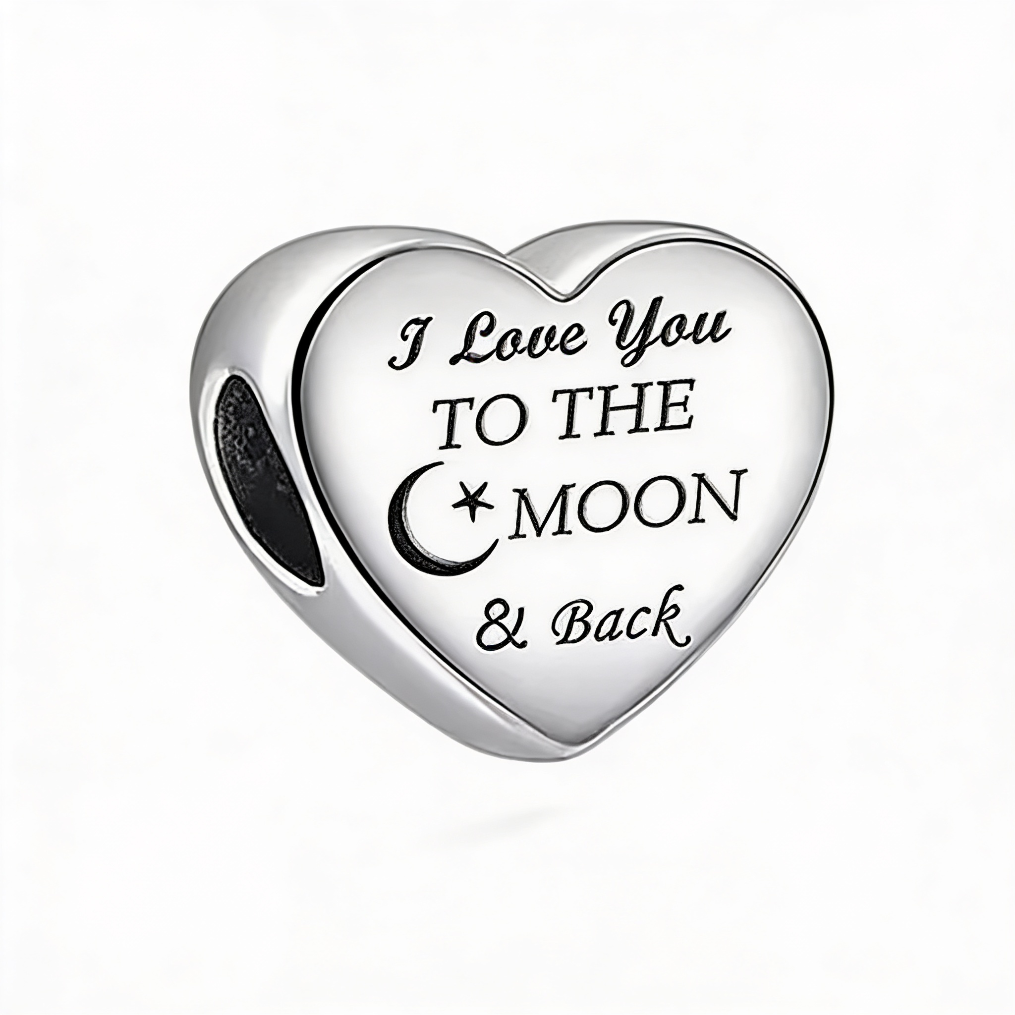 I Love You To The Moon & Back Charm