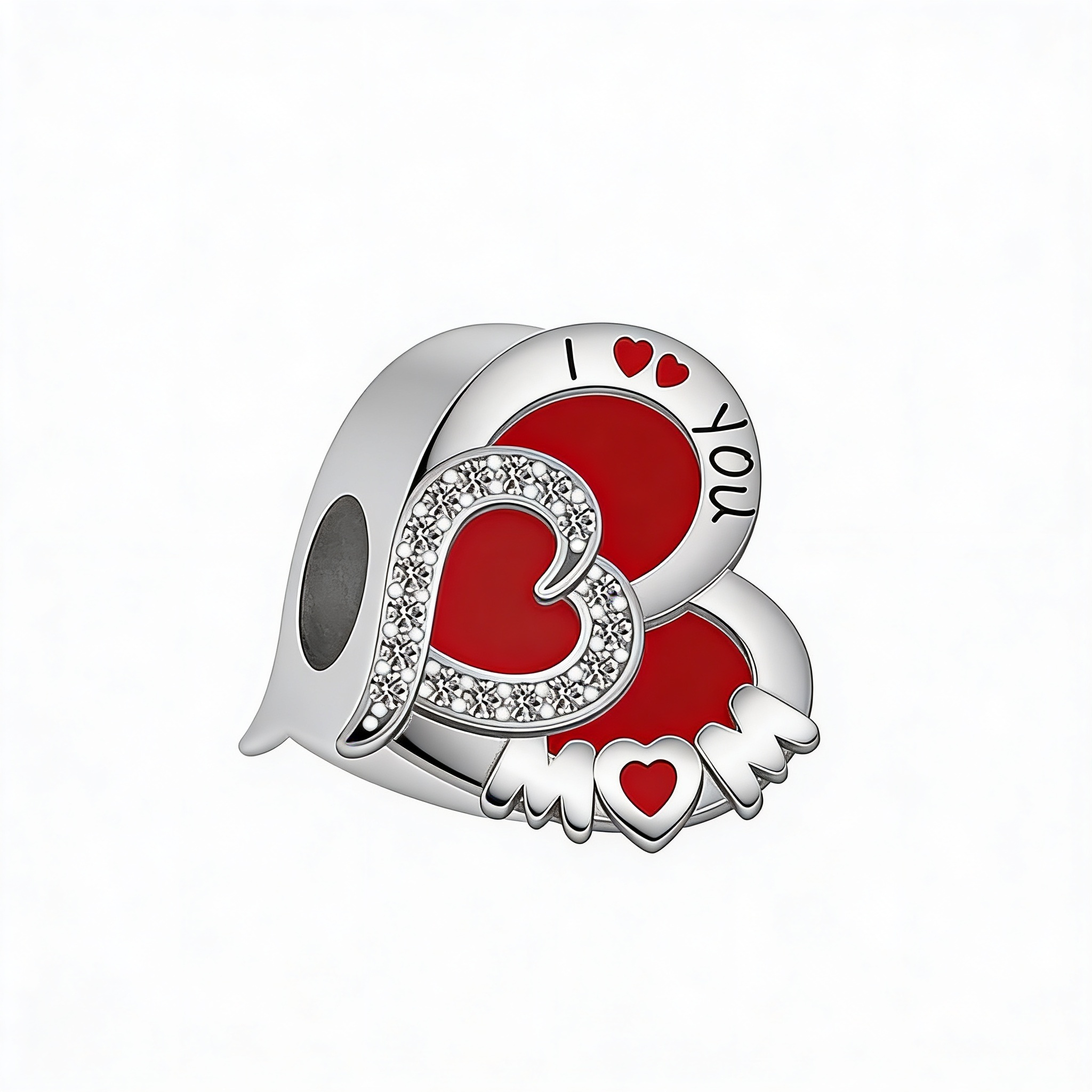 I Love You Mom Charm