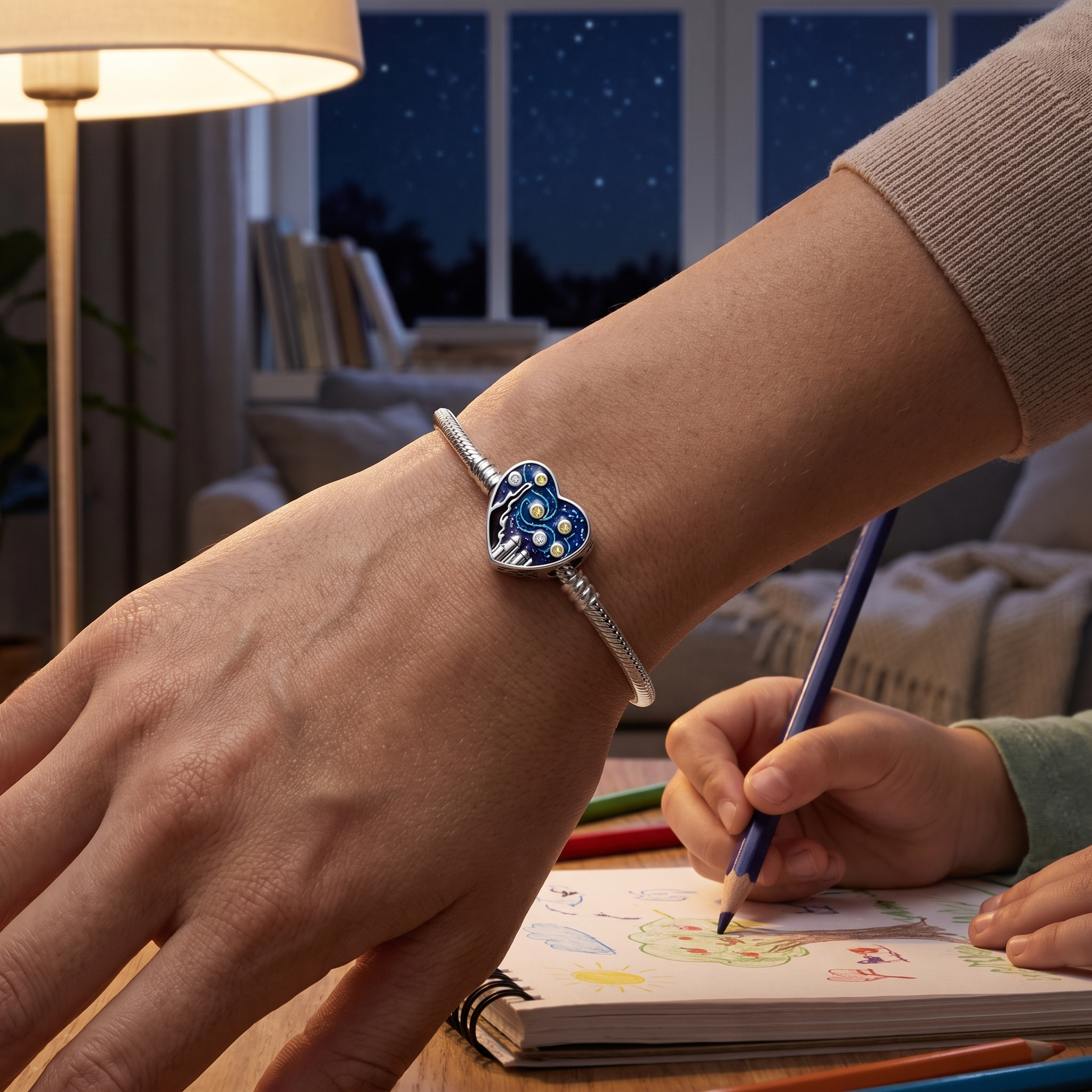 Van Gogh Starry Sky Charm
