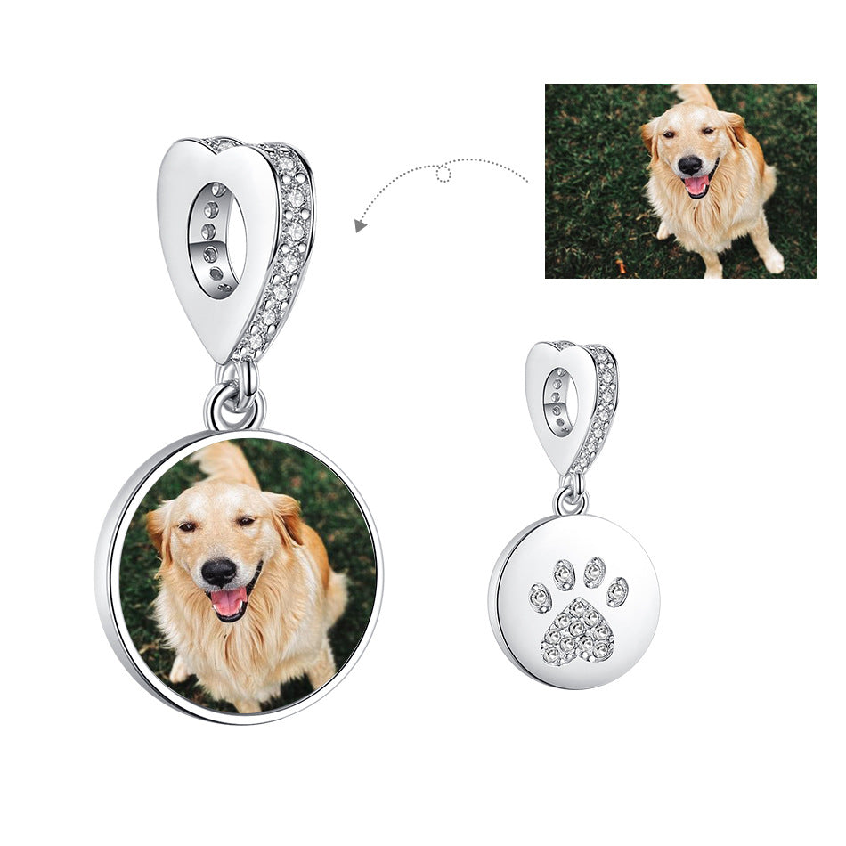 Personalized Custom Paw Photo Charm - Ships Separately