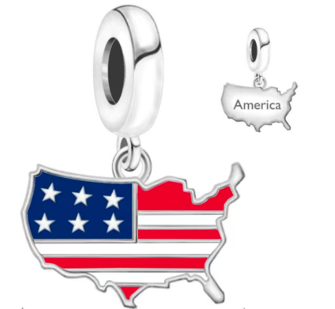 US Flag Charm