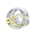 Gold Edge Letter O Charm