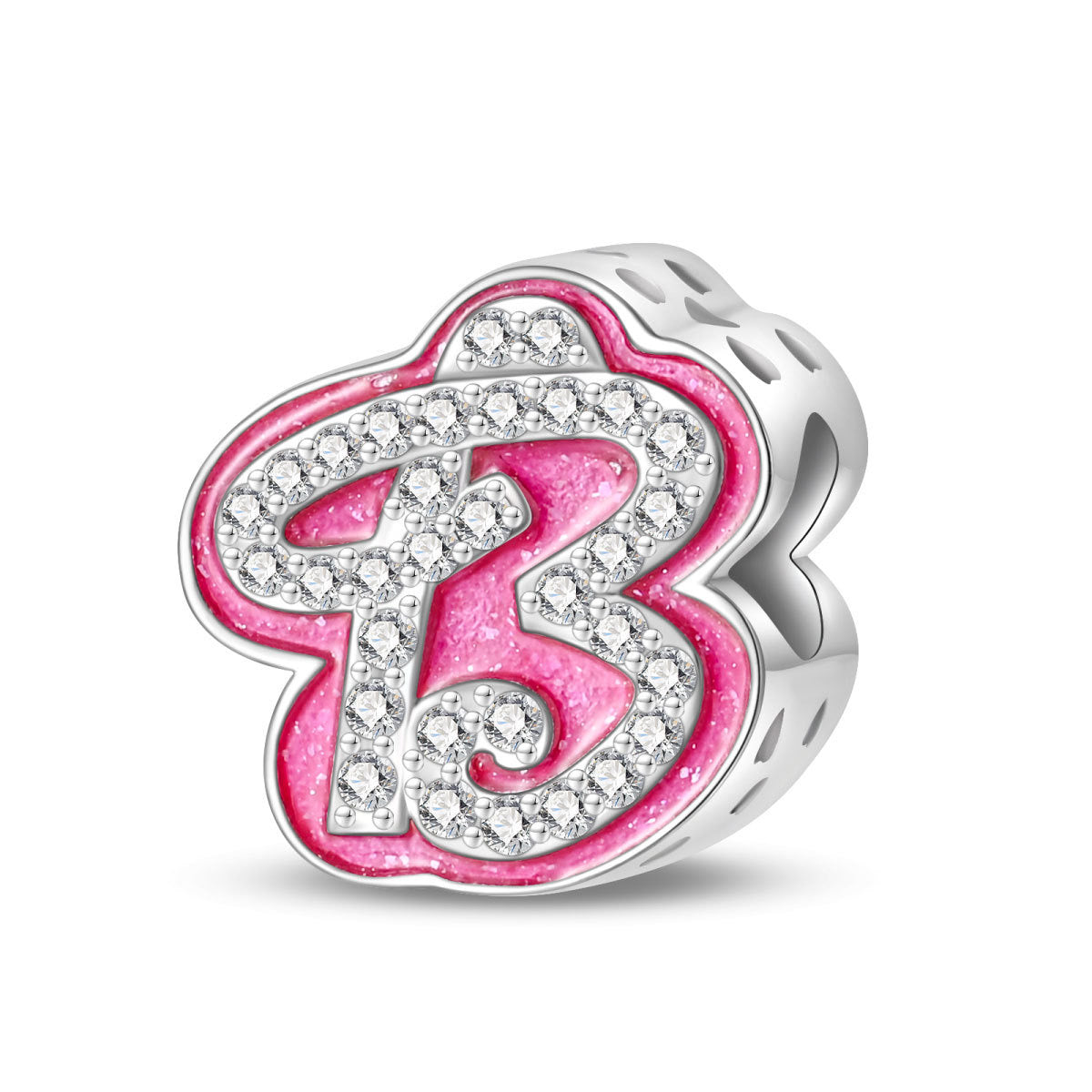 Princess Pink Letter Charm