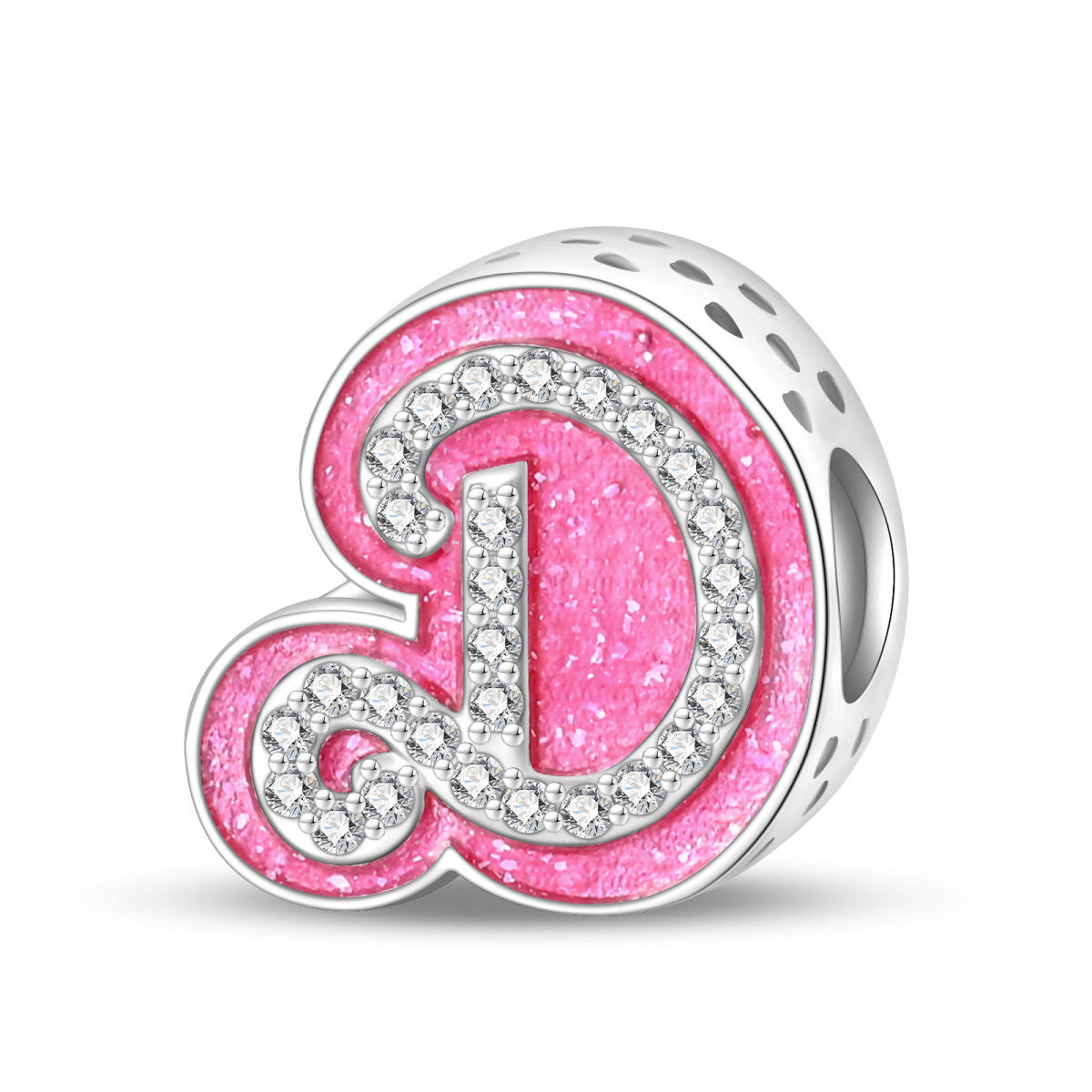 Princess Pink Letter Charm