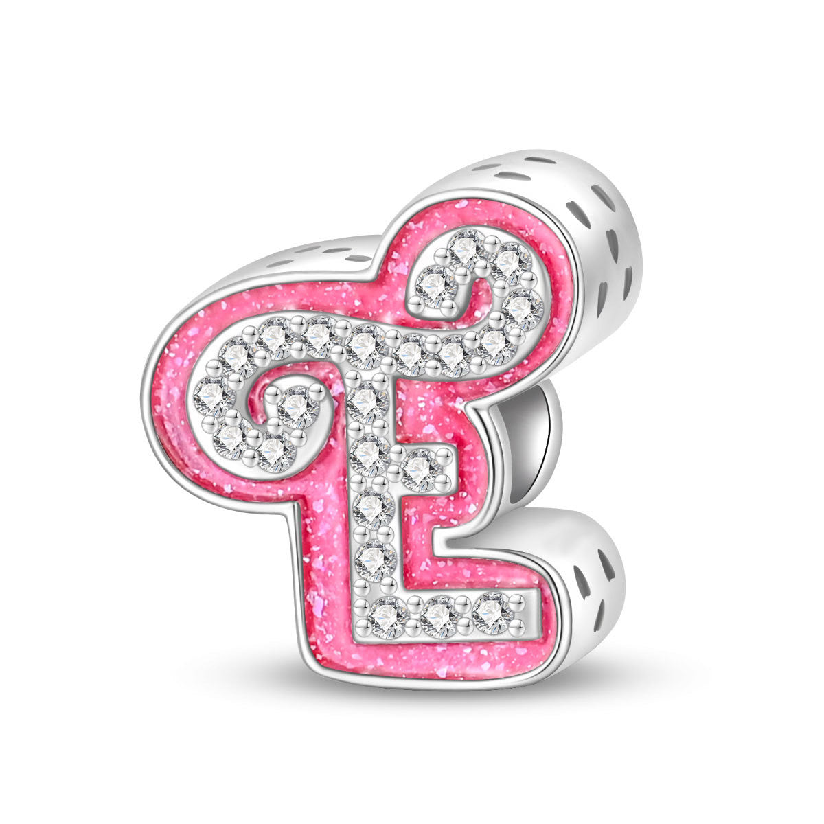 Princess Pink Letter Charm