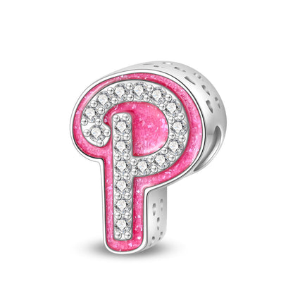 Princess Pink Letter Charm