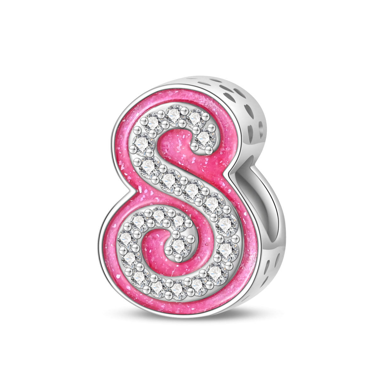 Princess Pink Letter Charm