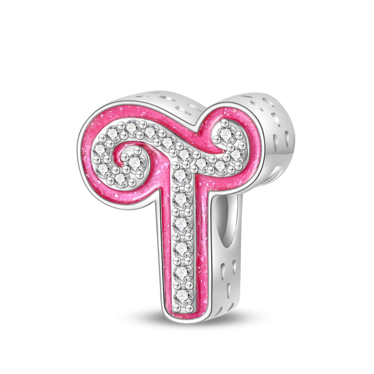 Princess Pink Letter Charm