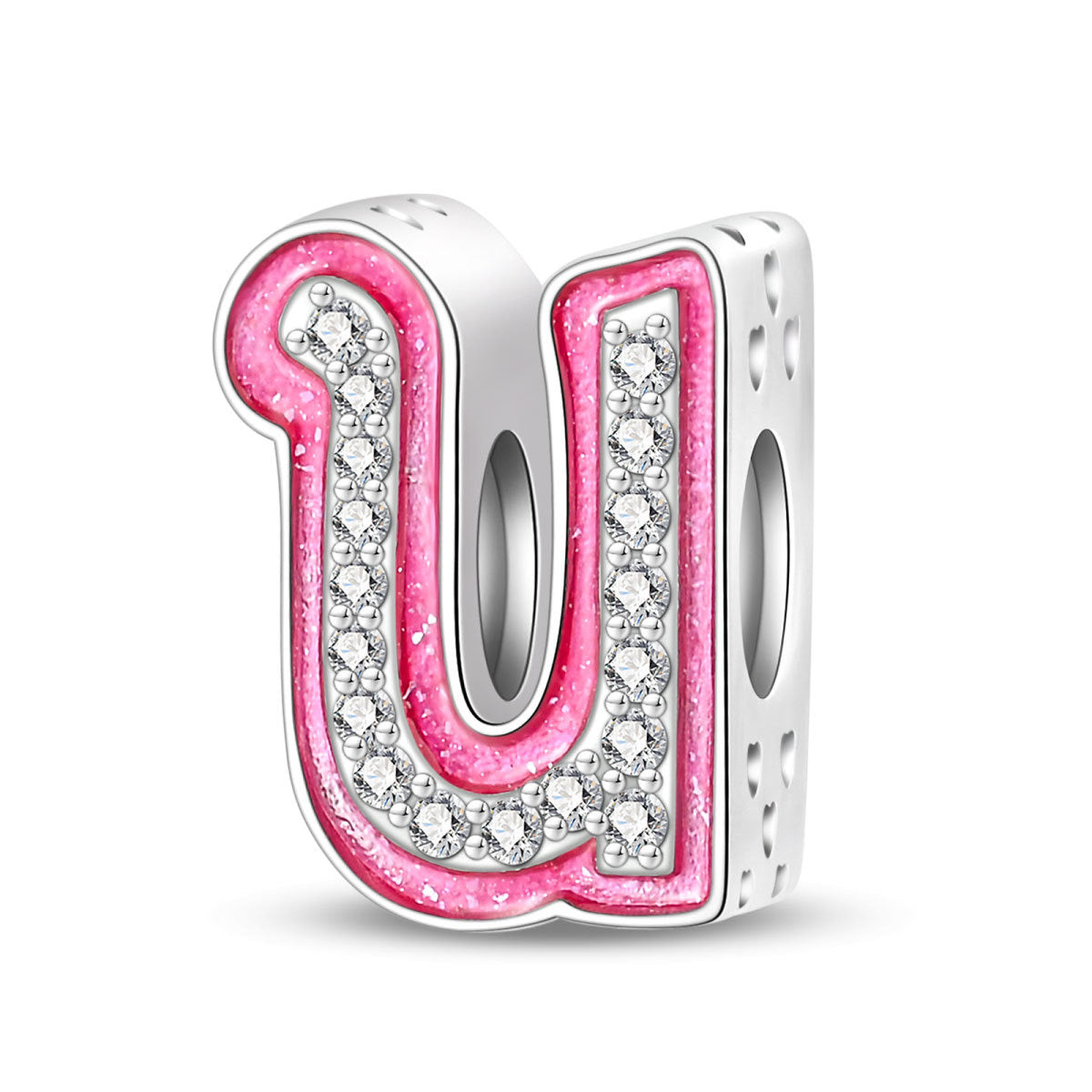 Princess Pink Letter Charm