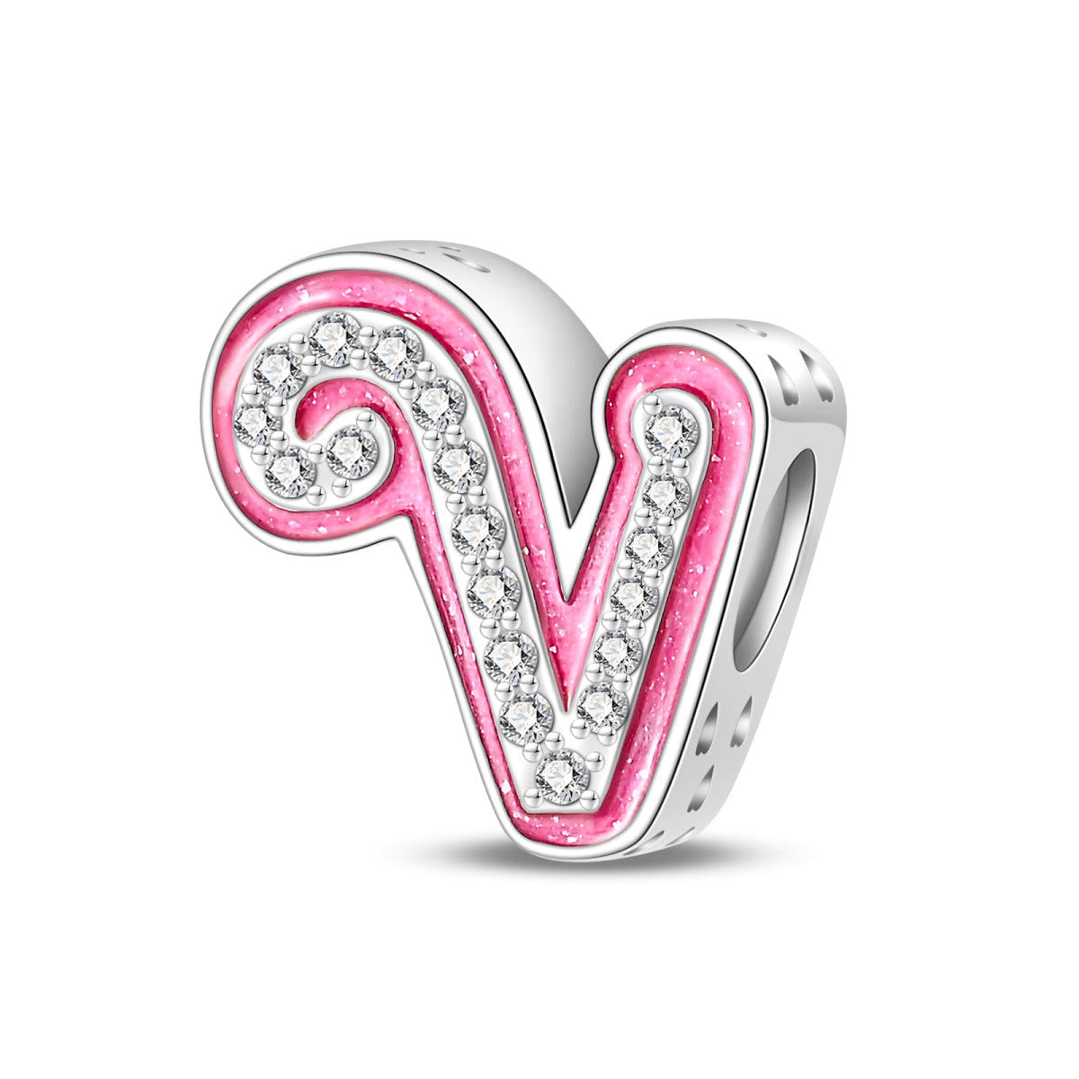 Princess Pink Letter Charm