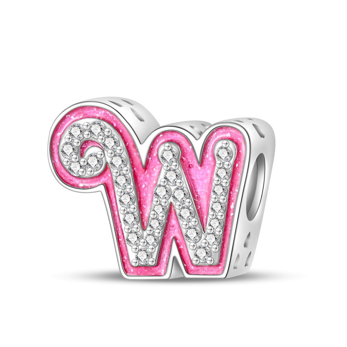 Princess Pink Letter Charm