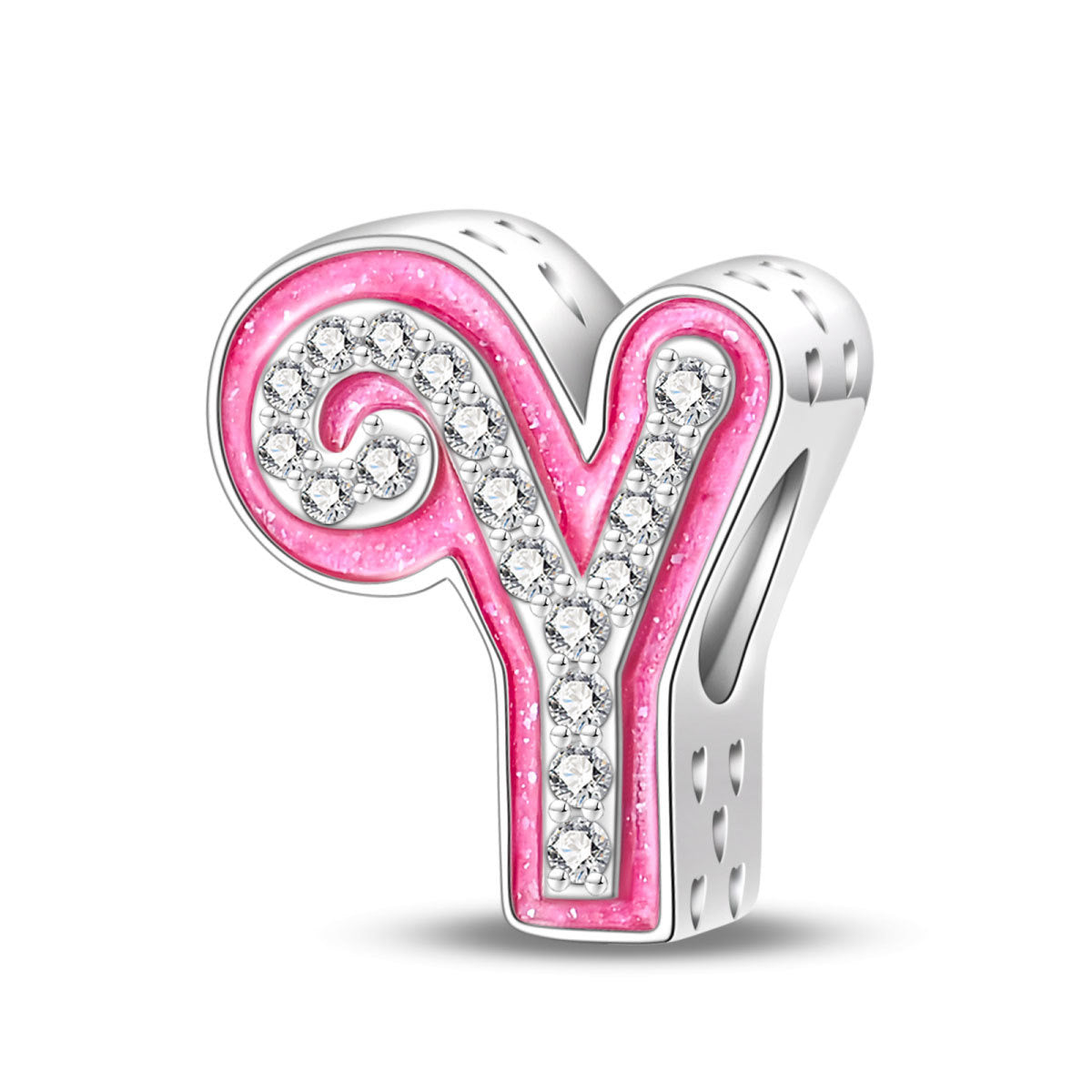 Princess Pink Letter Charm