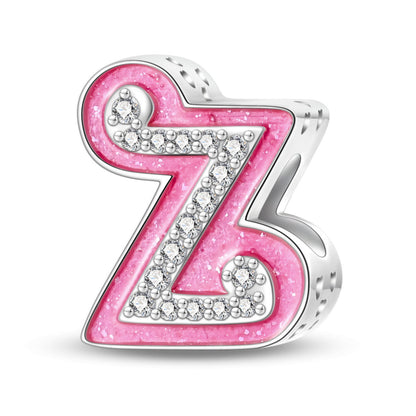 Princess Pink Letter Charm