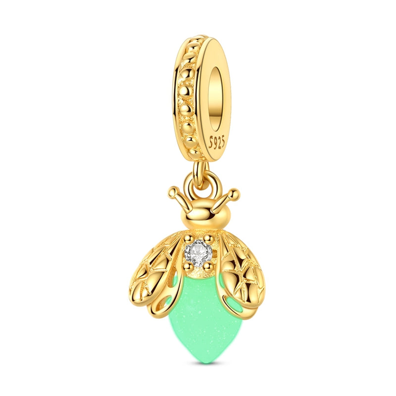 Golden Firefly Charm