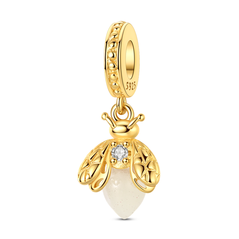 Golden Firefly Charm