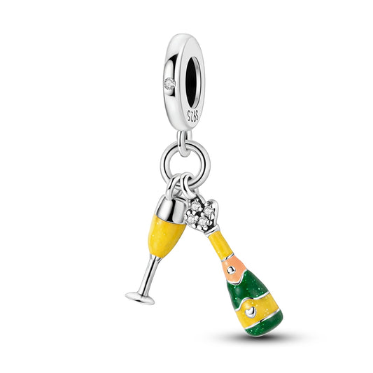 Champagne Glass Charm