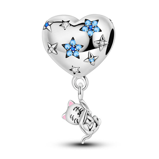 Cat Heart Balloon Charm