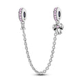 Girls Bow Rubber Plug Safety Chain