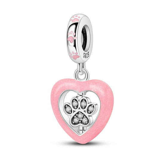 Glitter Paw Charm