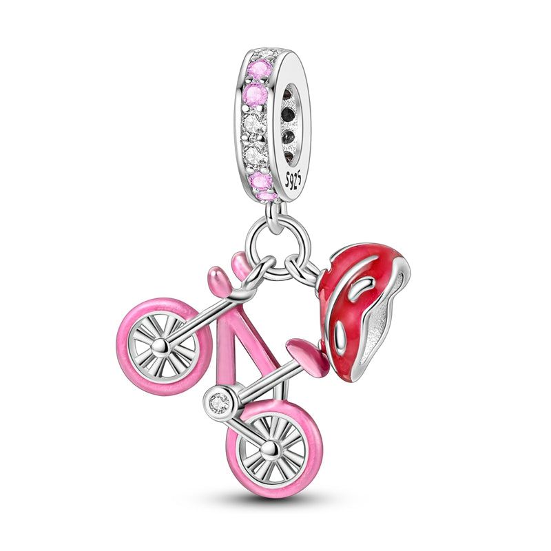 Pastel Road Bike Charm