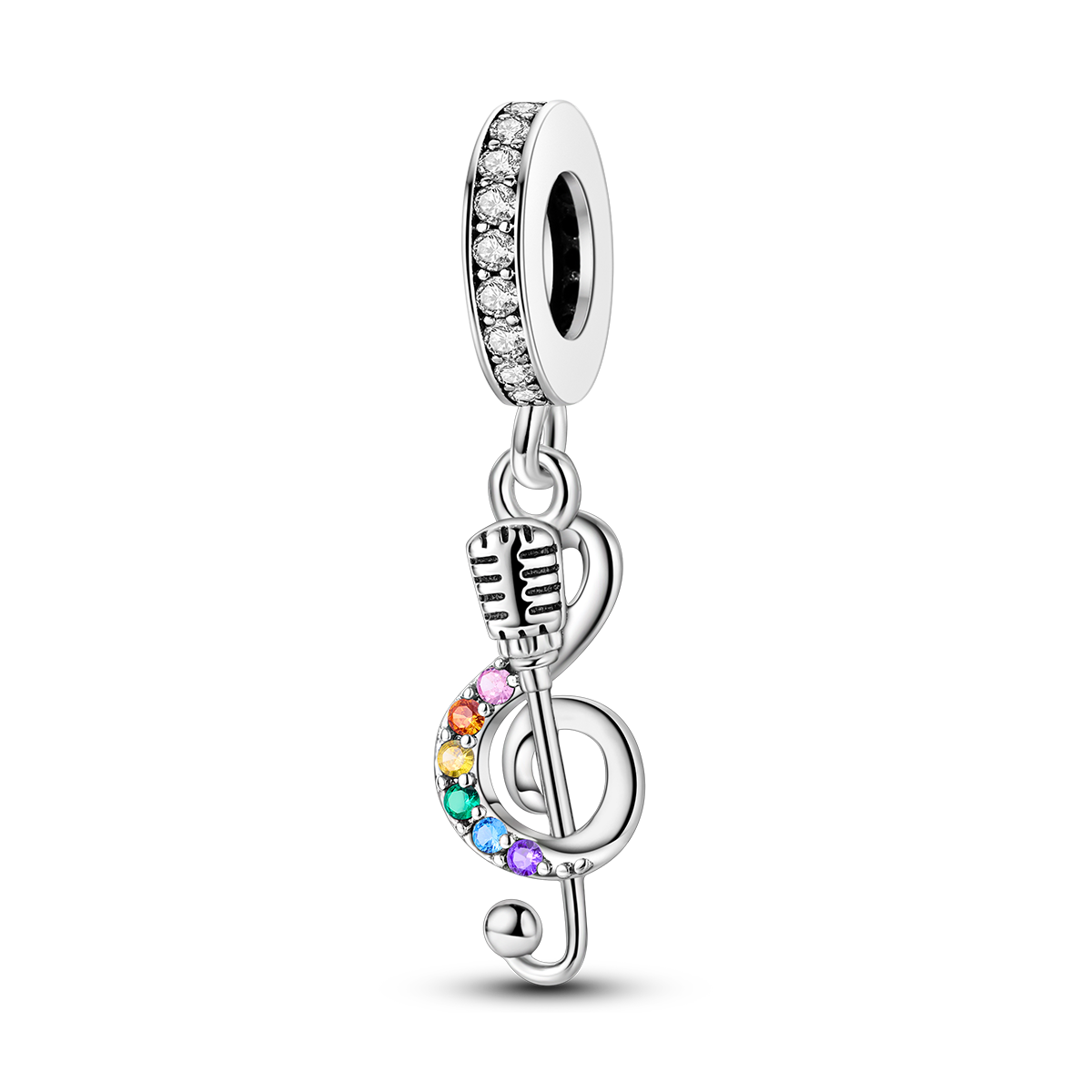 Musical Note Microphone Charm