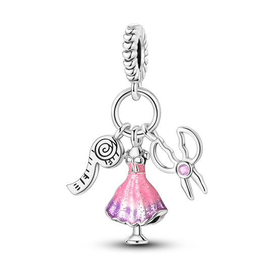 Scissors and Measuring Tape Skirt Charm