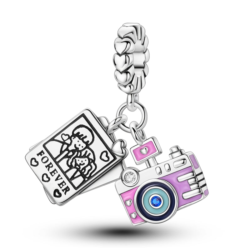 Camera Couple Photo Charm