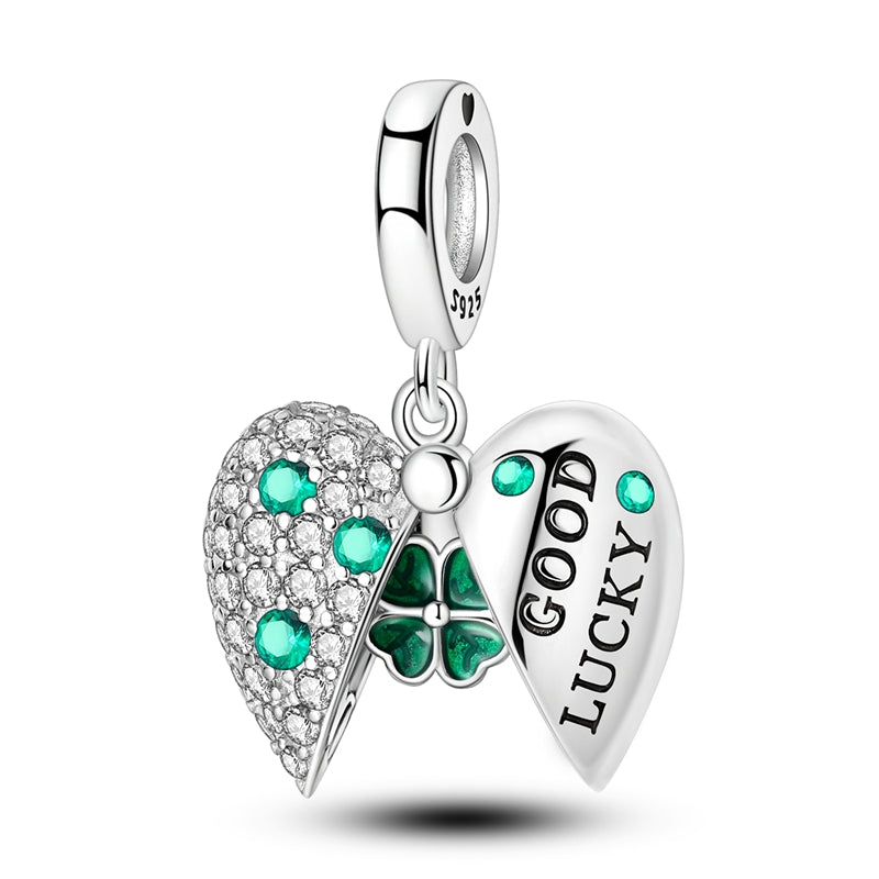 Heart-Shaped Clover Magnetic Charm