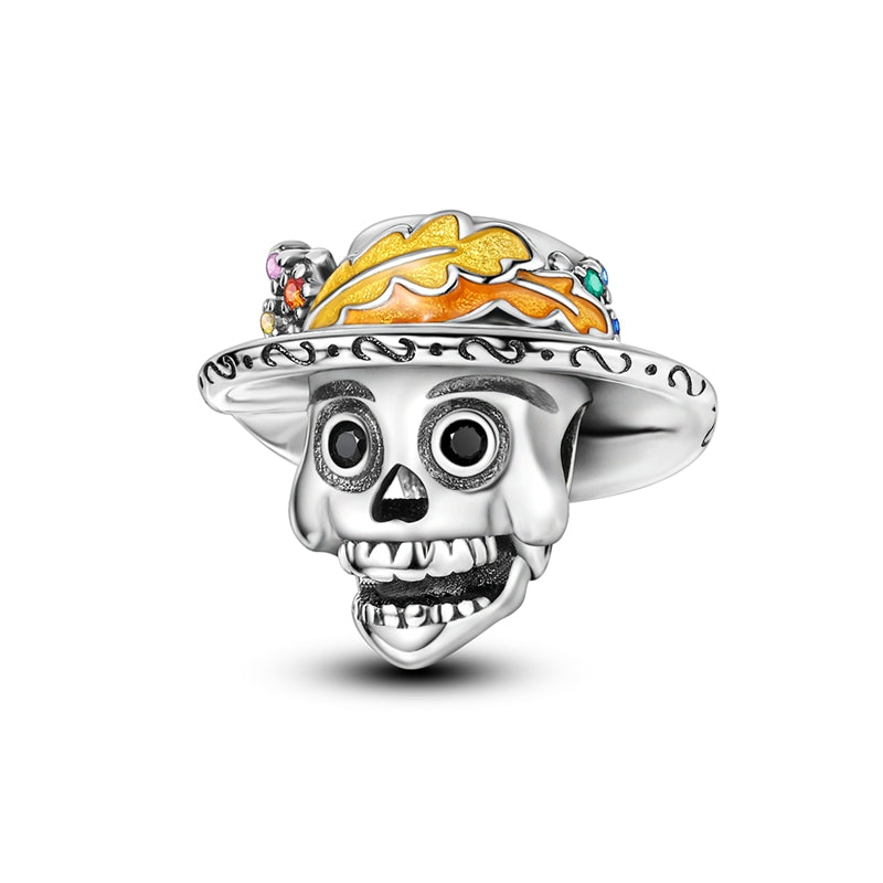 Hip Hop Skull Charm