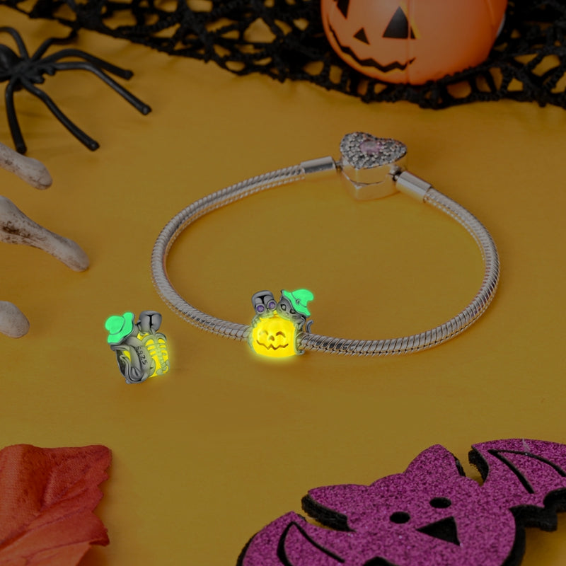 Glow in the Dark Pumpkin Charm