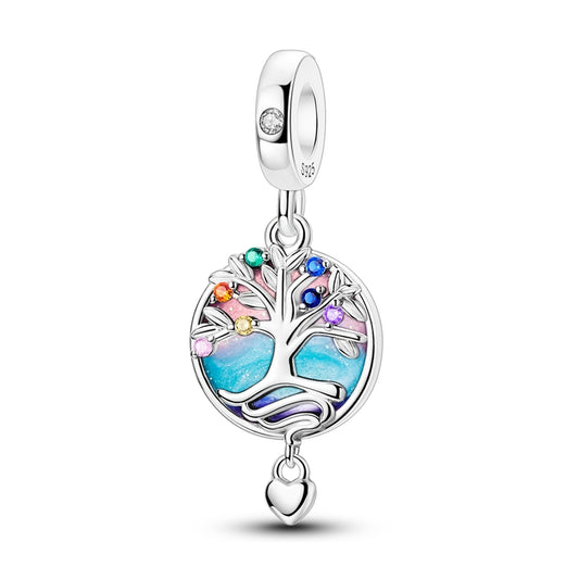 Colorful Tree of Life Charm