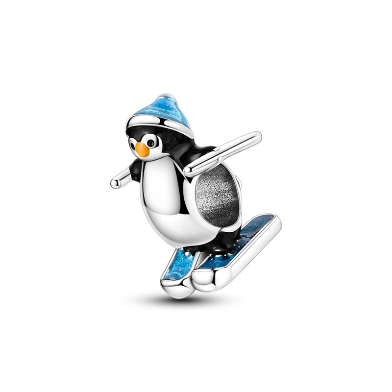 Penguin Ski Charm