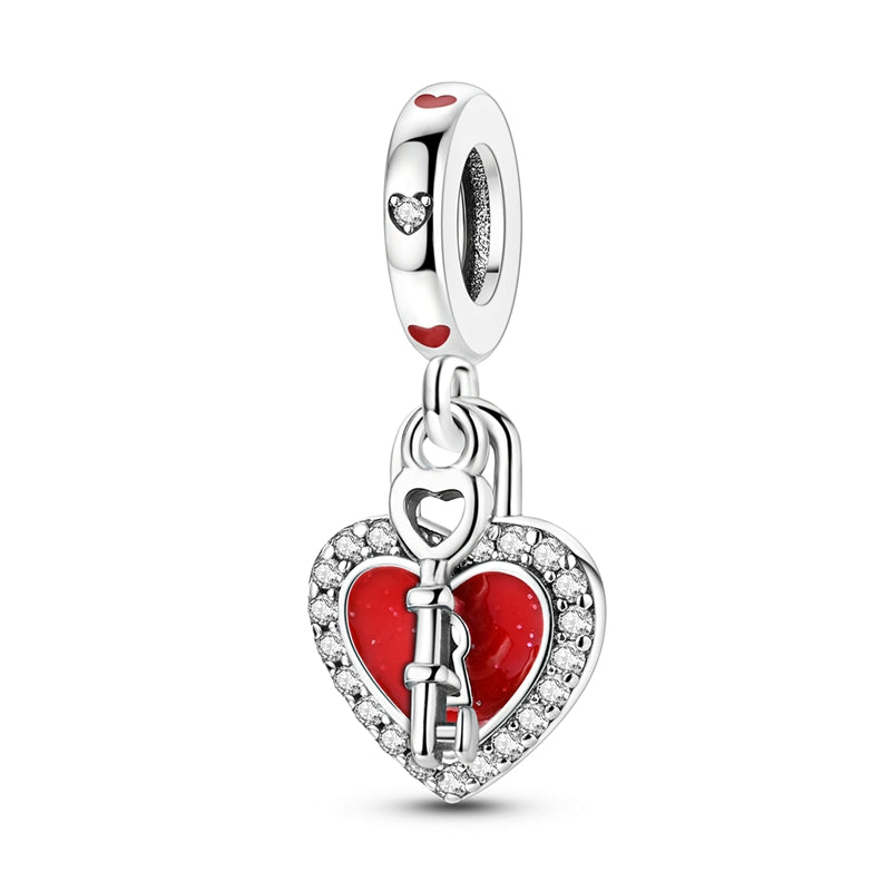 Valentine's Day Series-Love Lock Key Charm