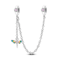 Spring Dragonfly Flower Safety Chain