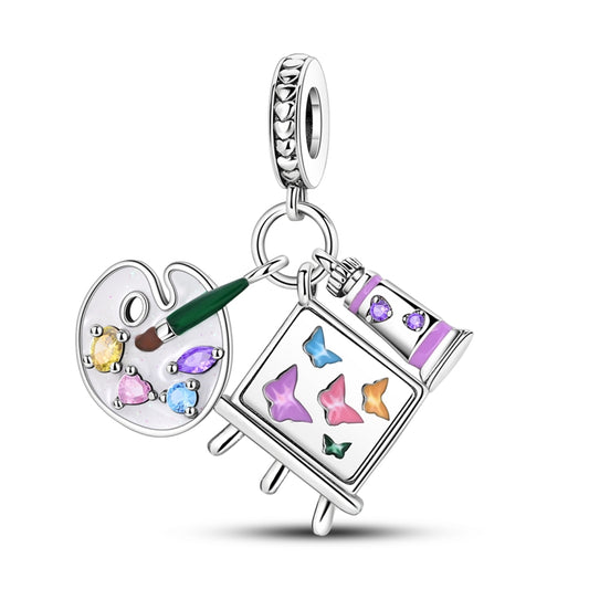 I Love Art Painting Combination Charm