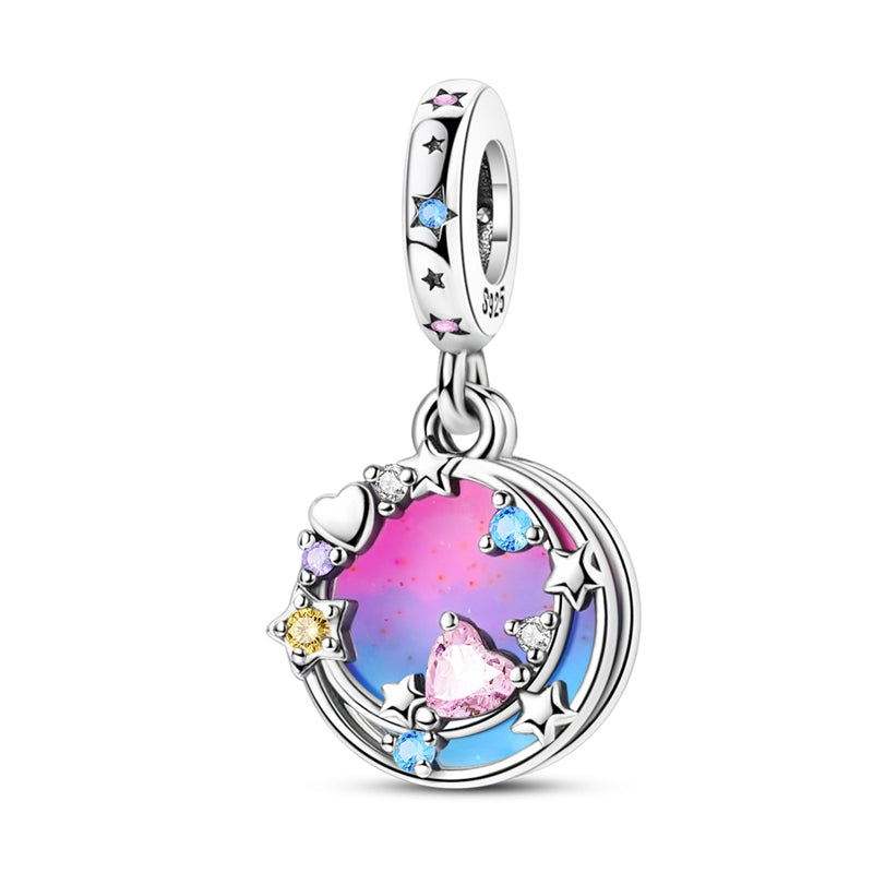 Romantic Starry Sky Double Layer Charm