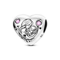 Mother's Day Mother and Daughter Hug Heart Charm