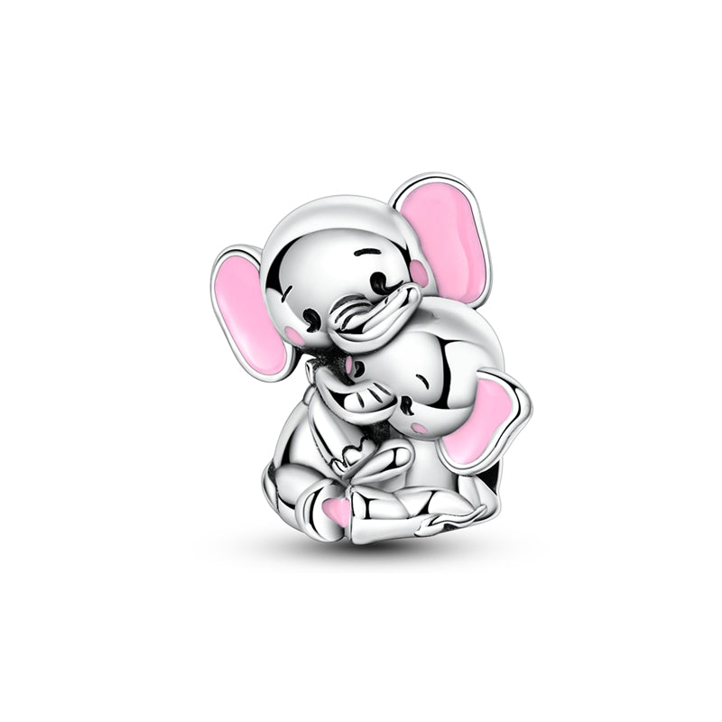 Mother's Day-Intimate Elephant Mother and Daughter Charm