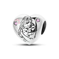 Girl Hug Dog Charm