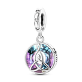 Mother's Day Mother and Daughter Angel Ring Charm