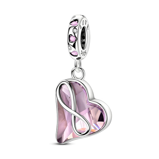 Mother's Day-Pink Love Infinity Charm