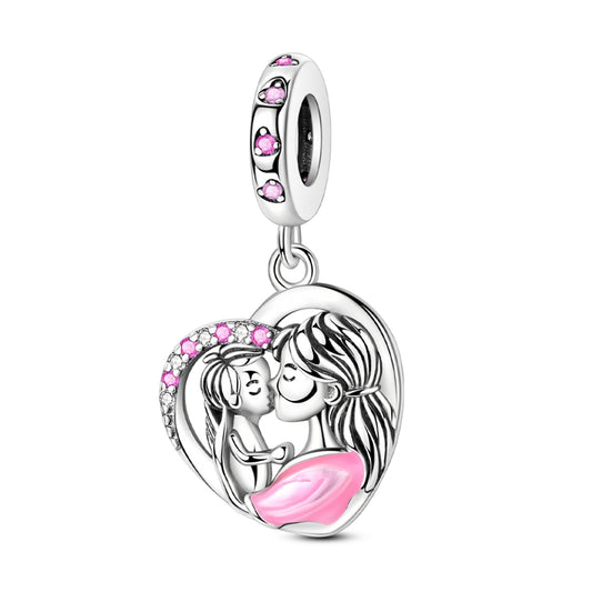 Mother's Day Model - Mother's Kiss Heart Charm