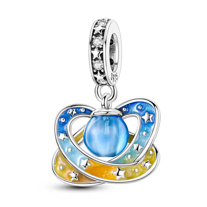Luminous Colorful Planet Charm