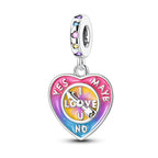 Choose Love Heart Charm