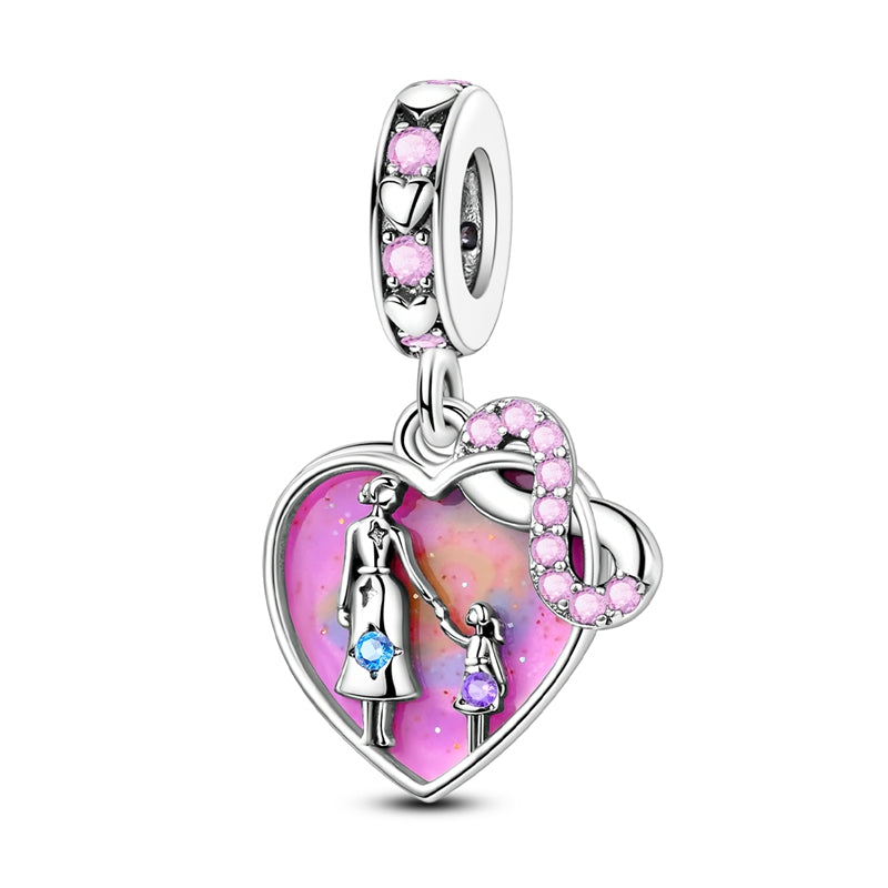 Mother's Day Style - Pink Starry Sky Parent-child Charm