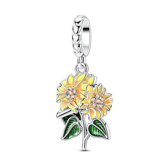Beautiful Sunflower Charm