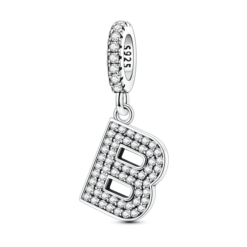 Sparkling Letter Charm