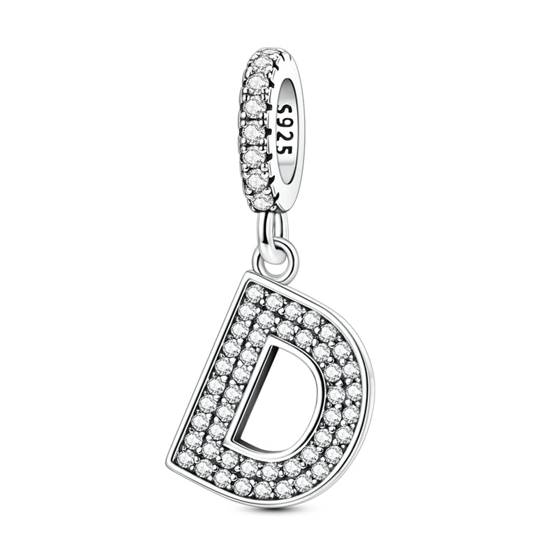 Sparkling Letter Charm
