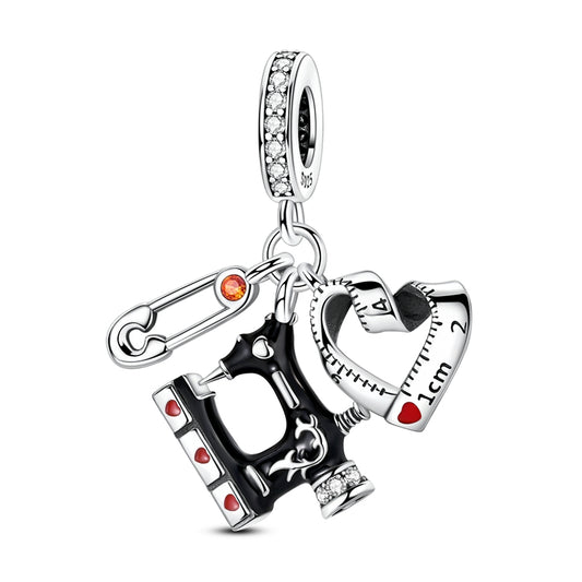 Sewing Machine Ruler Paper Clip Charm