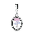 Vintage Luminous Rose Charm